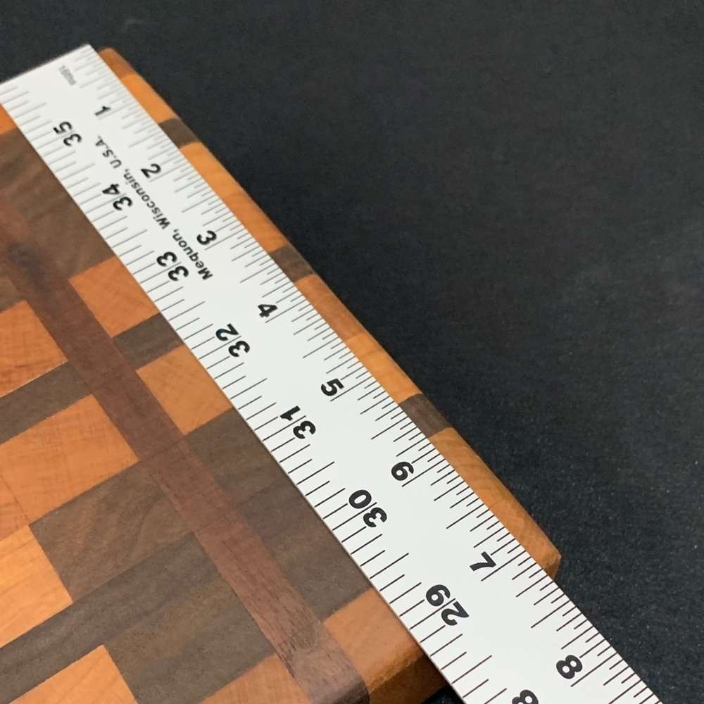 Geometric Wood Cutting Board Black Walnut and Cherry - Picture 4 of 7